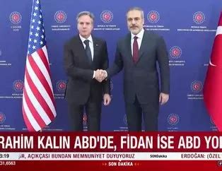 Türkiyeden Amerika diplomasisi İbrahim Kalın ABDde Bakan Fidan ise ABD yolcusu AHaber Son Dakika Video İzle